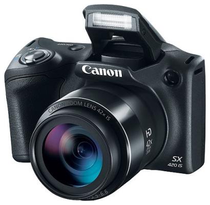 Фотоаппарат Canon PowerShot SX420 IS 20Mp 42xZoom черный 1068C002