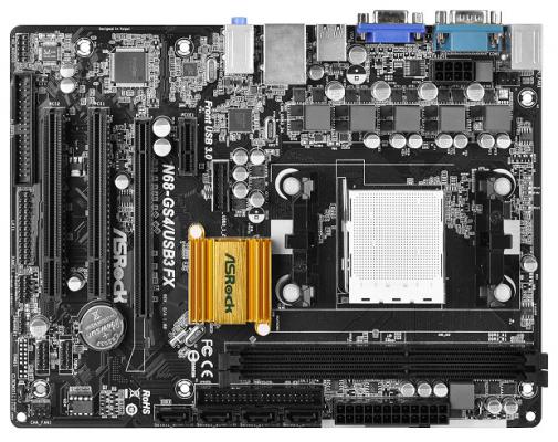 Материнская плата ASRock N68-GS4/USB3 FX Socket AM3+ GeForce 7025 2xDDR3 1xPCI-E 16x 2xPCI 1xPCI-E 1x 4xSATA II mATX