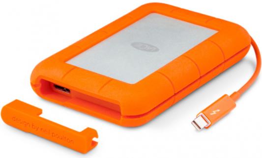 Внешний жесткий диск 2.5" USB3.0 2Tb Lacie Thunderbolt Rugged v2 STEV2000400 оранжевый