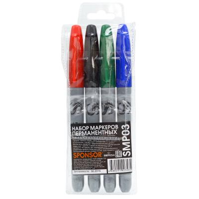 Набор маркеров SPONSOR SMP03/4 4 шт разноцветный