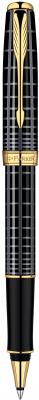 Ручка-роллер Parker Sonnet T531 Dark Grey Laquer GT черный позолоченные детали, F S0912460