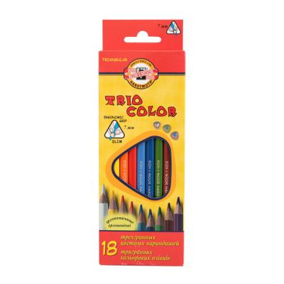 Набор цветных карандашей Koh-i-Noor Triocolor 18 шт 17.5 см 3133/18
