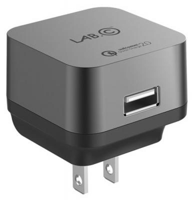 Сетевое зарядное устройство LAB.C X1 LABC-595-GR_EU USB 2.4А серый