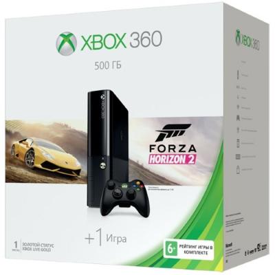 Игровая приставка Microsoft Xbox 360  500Gb + Forza Horizon 2 + проводной геймпад 3M4-00043-s