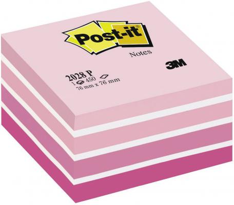 Бумага с липким слоем 3M 450 листов 76x76 мм розовый 2028-P