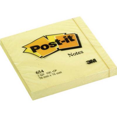 Бумага с липким слоем 3M 100 листов 76x76 мм желтый 6820