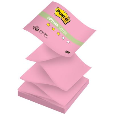 Бумага для заметок с липким слоем POST-IT OPTIMA -Осень, 76х76 мм, розовый неон, Z-слож., 100 л. R330-ONP