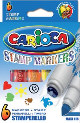 Набор маркеров Universal CARIOCA STAMP MARKERS 6 шт разноцветный 42279/6 42279/6