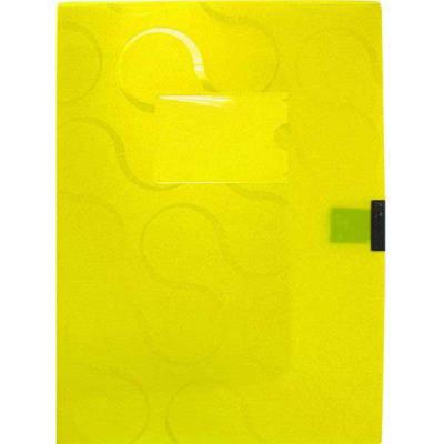 Короб для документов OMEGA на липучке, пластиковый, толщина 55 мм, цвет желтый 0410-0044-06