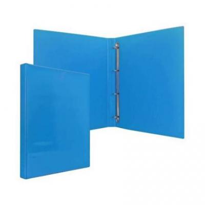 Папка-файл на 4 кольцах, голубая, PVC, 25 мм, диаметр 16мм 08-2720-2/ГОЛ