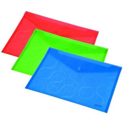 Папка-конверт OMEGA, ф. A4, прозрачная, цвет синий, материал полипропилен, плотность 200 мкр 0410-0031-03