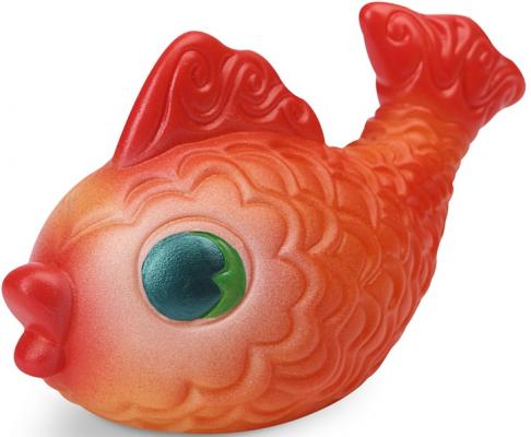 Резиновая игрушка для ванны Огонек Золотая рыбка 9 см С-342