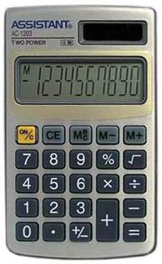 Калькулятор карманный Assistant AC-1203 10-разрядный  AC-1203