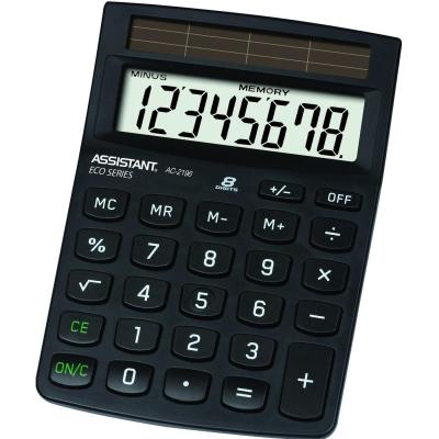 Калькулятор настольный Assistant AC-2196eco 8-разрядный черный
