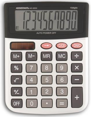 Калькулятор настольный Assistant AC-2233 10-разрядный серебристый
