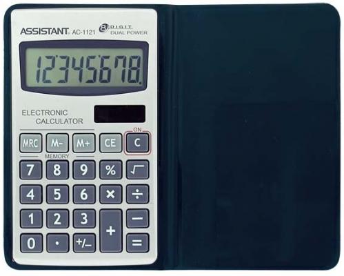 Калькулятор карманный Assistant AC-1121 8-разрядный