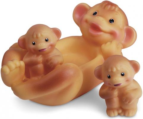 Резиновая игрушка для ванны Огонек Обезьяна с обезьянками 18.5 см С-796