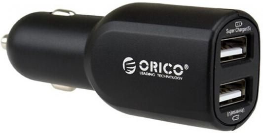 Автомобильное зарядное устройство Orico UCL-2U-BK 2 х USB 1/2.4 А черный