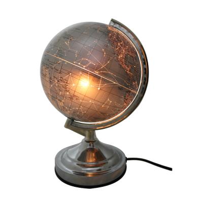 Глобус c двойной картой, политической/карта созвездий, с подсветкой, 20см, серебристый RG20/DB/L/C