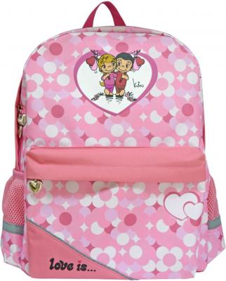 Рюкзак с рельефной спинкой Action! Love IS розовый LI-AB1293/3 LI-AB1293/3