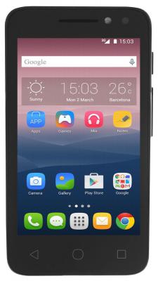 Смартфон Alcatel OneTouch 4034D PIXI 4 черный 4" 4 Гб Wi-Fi GPS 3G