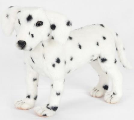 Мягкая игрушка собака Hansa Далматинец стоящий искусственный мех белый 40 см 6813