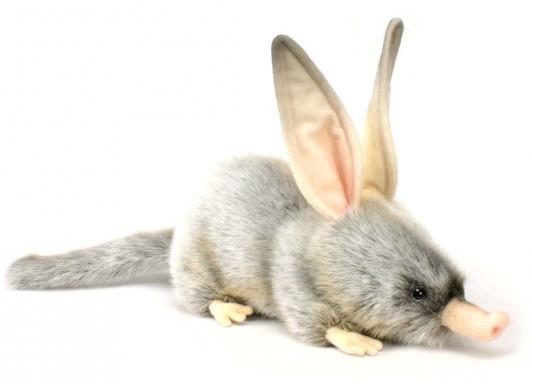 Мягкая игрушка кролик Hansa Билби синтепон искусственный мех серый 35 см 2780