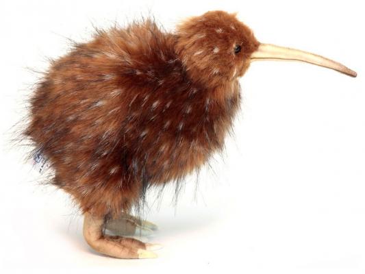 Мягкая игрушка птица Hansa Киви текстиль искусственный мех синтепон пластик коричневый 27 см 5980