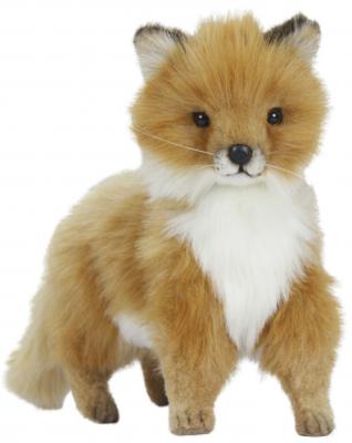 Мягкая игрушка лисица Hansa Детеныш лисицы стоящий искусственный мех рыжий 27 см 6995