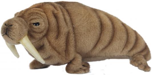 Мягкая игрушка морж Hansa Морж искусственный мех синтепон коричневый 26 см 7025