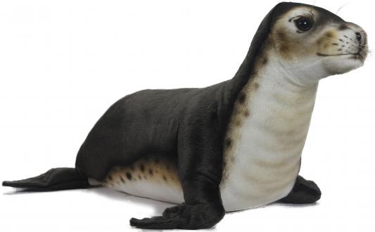Мягкая игрушка тюлень Hansa Тюлень-монах искусственный мех синтепон черный белый 65 см 6791