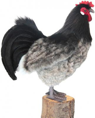 Мягкая игрушка курица Hansa Эльзасская курица искусственный мех синтепон разноцветный 34 см 6037