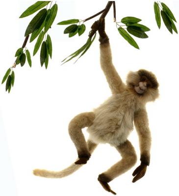 Мягкая игрушка обезьянка Hansa Паукообразная обезьяна искусственный мех синтепон рыжий коричневый 44 см 3934П