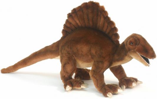 Мягкая игрушка спинозавр Hansa Спинозавр искусственный мех синтепон коричневый 57 см 5534