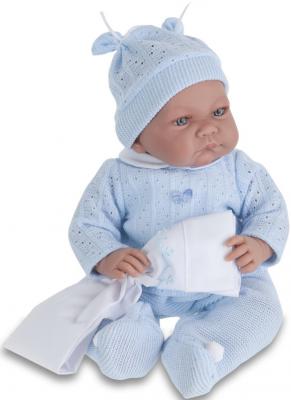Кукла-младенец Munecas Antonio Juan Ника в голубом 40 см со звуком 3359B
