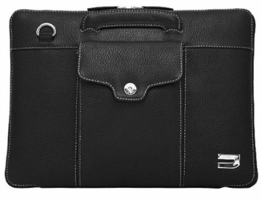 Чехол-портфель Urbano для MacBook Air 11" кожаный, цвет: черный.