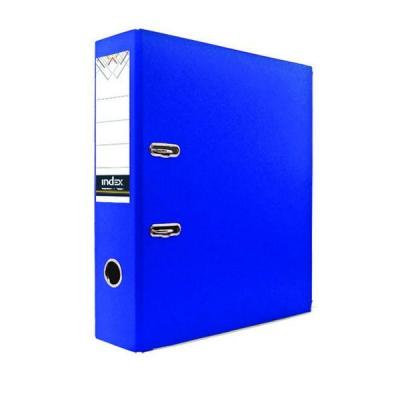 Папка-регистратор с покрытием PVC и металлической окантовкой, 80 мм, А4, синяя IND 8/24 PVC NEW СИН