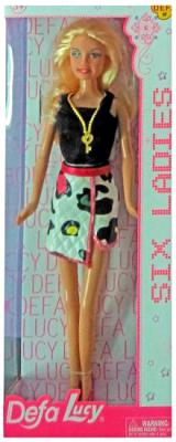 Кукла Defa Lucy "Модница" 29 см в черно-белом платье 8316black