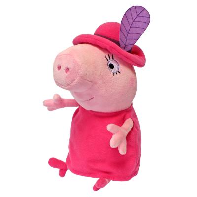 Мягкая игрушка поросенок Росмэн Мама в шляпе плюш розовый 30 см