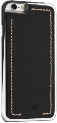 Чехол Cozistyle Leather Chrome Case для iPhone 6s серебристо-черный CLCC6010