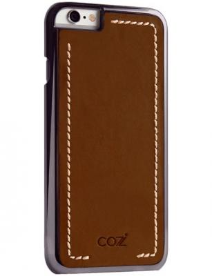 Чехол Cozistyle Leather Chrome Case для iPhone 6s черно-коричневый CLCC61220