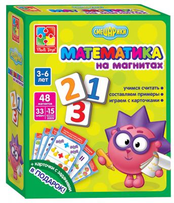 Игра Vladi toys Математика на магнитах "Смешарики" 54 элемента VT1502-07