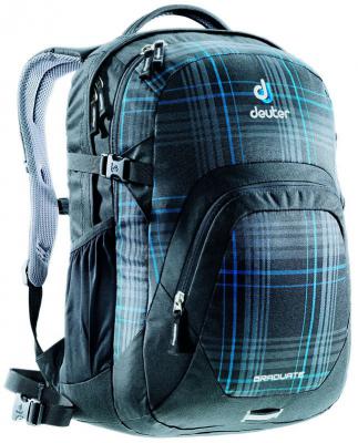 Городской рюкзак с отделением для ноутбука Deuter Graduate 28 л 80232-7309 серо-синяя клетка