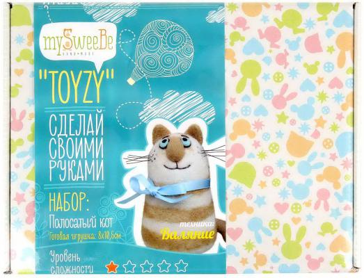 Набор для валяния Toyzy Полосатый кот от 14 лет TZ-F018