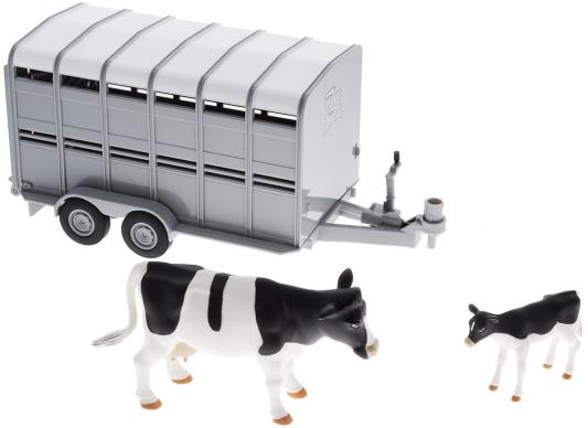 Игровой набор Tomy Трейлер для перевозки животных с коровой и теленком 3 предмета