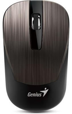 Мышь беспроводная Genius NX-7015 шоколадный чёрный USB + радиоканал