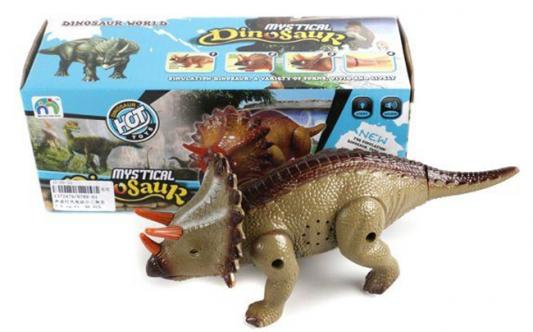 Интерактивная игрушка Shantou Gepai Динозавр от 3 лет коричневый 9789-61