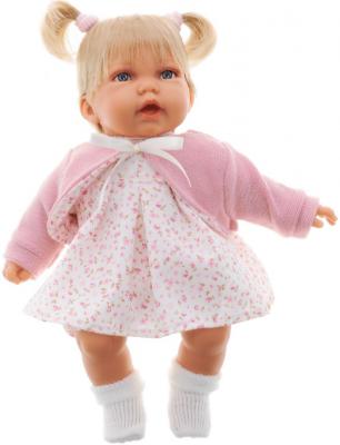 Кукла Munecas Antonio Juan Элис в розовом 27 см со звуком 1227P
