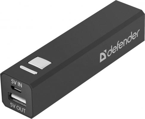 Портативное зарядное устройство Defender Lavita 2200 5V/1A USB 2200 mAh черный 83630