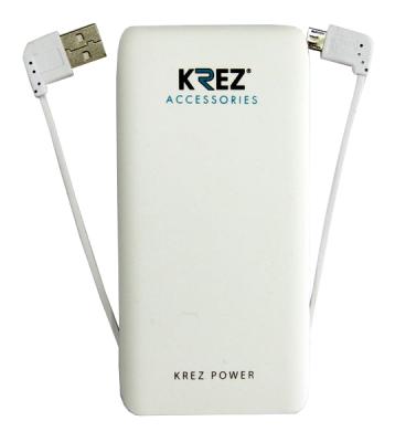 Портативное зарядное устройство Krez LP5001W 5000mAh белый